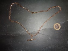 9ct Gold t bar chain,  Albert