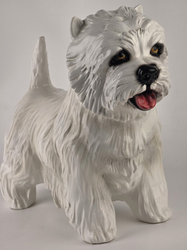 Westie large white ceramic - large, dog