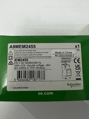 Schneider a9mem2455 single - schneider,