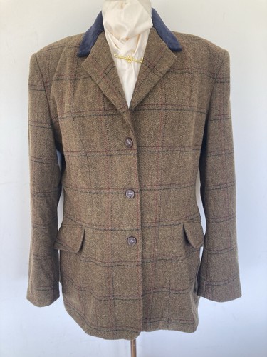 Ladies caldene green - green, tweed