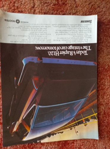 Rootes sunbeam rapier - sunbeam,