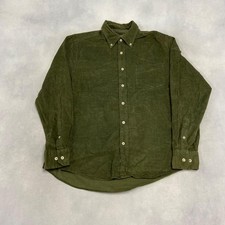 Corduroy Shirt Long Sleeve Cord Shirt With Chest Pocket Men's L