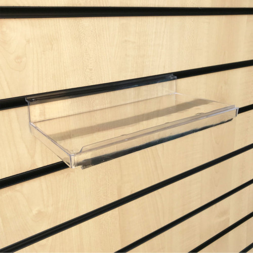 Clear acrylic slatwall shelves - acrylic,