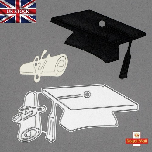 Diploma mortar board metal - diploma,