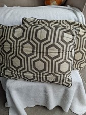 Next, Small Cushions, Grey Geometric Design, Size 43x33cm