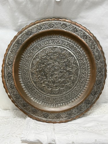 Vintage copper and white metal - and,