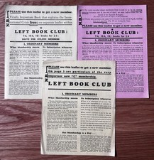 1930's LEFT BOOK CLUB LEAFLETS