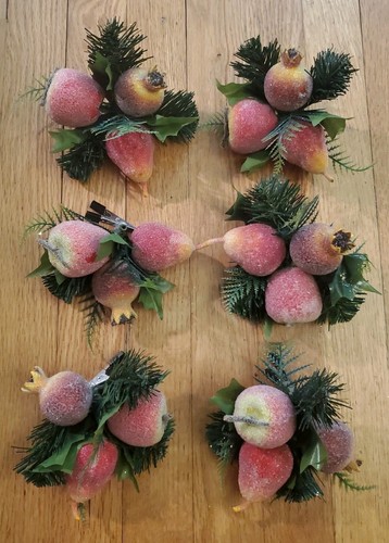 Vtg set sugared fruit - set,