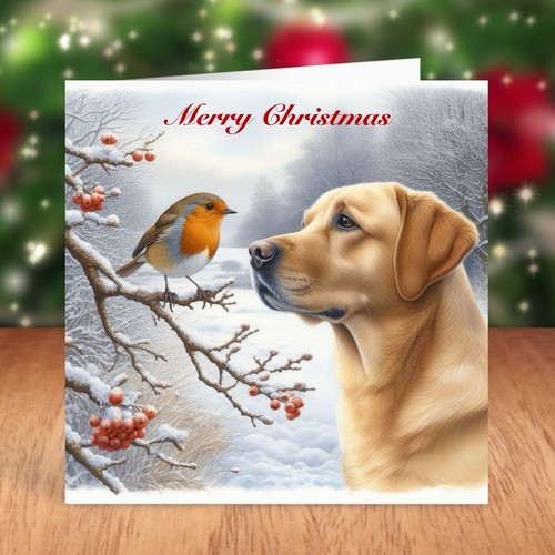 Golden labrador dog - dog, christmas