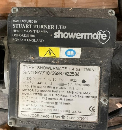 Stuart turner showermate 4 - stuart, 1.4