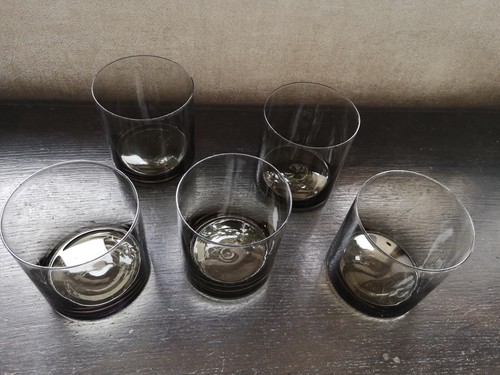 Vintage smoked glass - x5,