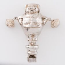 Sterling Silver Child’s Rattle and Whistle Birmingham 1910