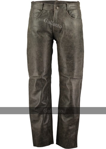 Motorcycle pants distressed - pants,