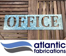 Contemporary OFFICE sign Steel
