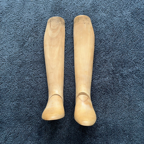 Vintage wooden riding - riding, boots