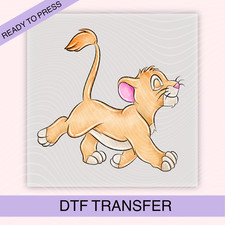 Disney Baby Lion King Iron On Dtf Transfer Childrens Ladies T-shirt