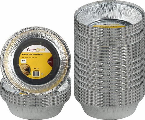 Round aluminium foil tray - foil,
