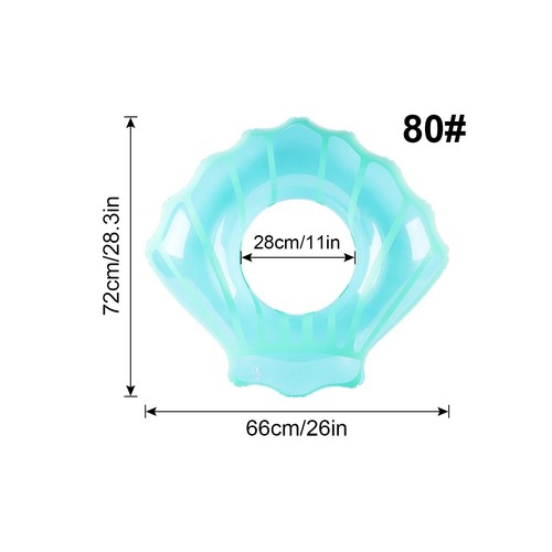 Shell shaped pool float - shell, ring