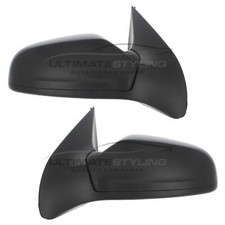 Wing Door Mirrors Vauxhall Astra H Mk5 Van 2006-2009 Manual Cable Black 1 Pair