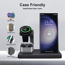 3In1 Fast Wireless Charger Charging Station For Samsung Galaxy Watch 7/6 S25 S24
