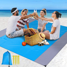 Beach Blanket Sand-Free Picnic Blanket 230 X 200 Cm, Beach Mat Ultralight Picnic
