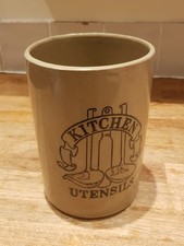 Vintage Storage Jar Brown Glazed Farmhouse Kitchen Utensils Pearsons England