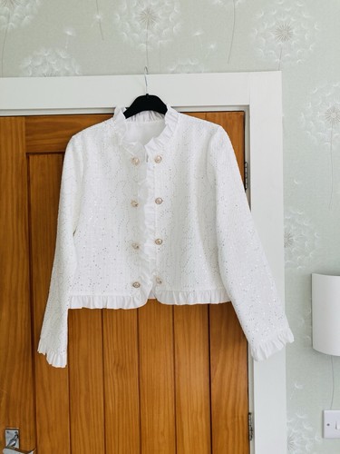 White sparkle bolero - sparkle,