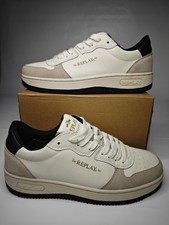 Replay leather trainers cream