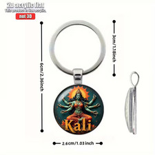 Goddess kali keyring - keyring, hindu