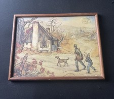 Small Vintage Art Print “Man