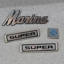 Morris Marina Super Badges Original Part Genuine Classic Car Badge Leyland Lot