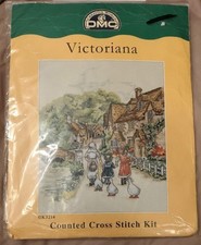 Vintage DMC Victoriana Village Stroll  K3216 Cross Stitch Kit