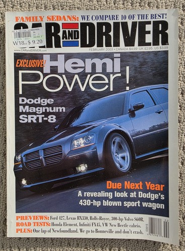 Car and driver magazine - and,
