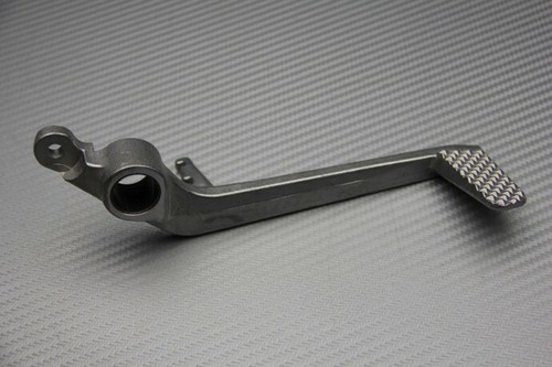 Silver rear brake - silver, pedal