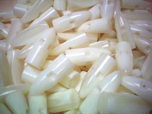 Toggles 40mm ivory white - 40mm,