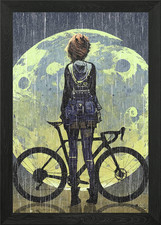 MTB and Fixie Punk Riders Framed Wall Art Poster Canvas Print Picture