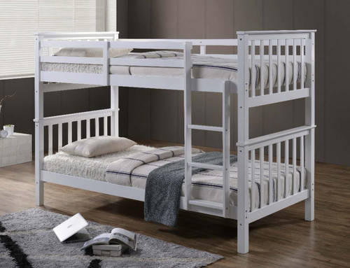 Muar white bunk bed - bunk,