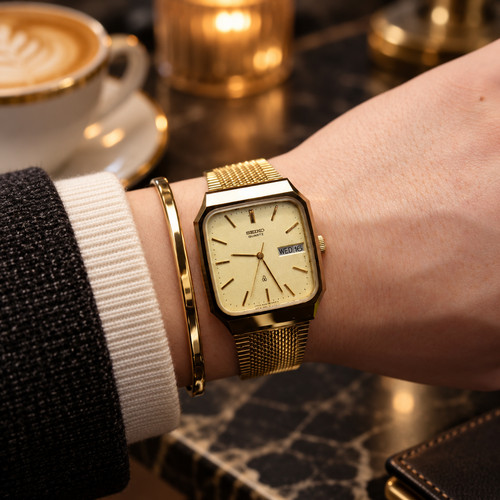 80s vintage seiko - vintage, sandstone