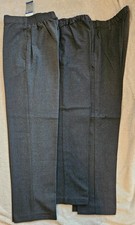 3x Boys Grey School Trousers