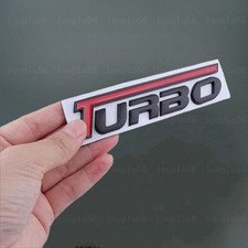 Black Car Turbo 3D Metal Zinc