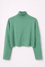 Zara Green Cropped Jumper
