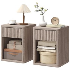 HOMCOM Modern Nightstand with