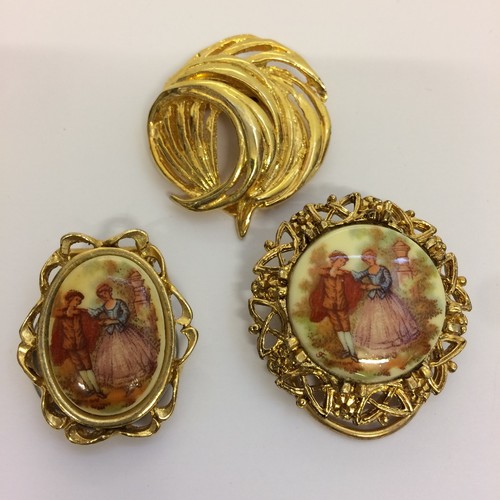 Vintage scarf clip joblot - ,