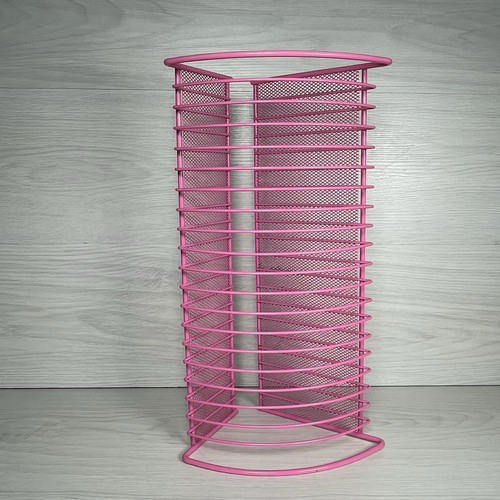 Pink metal wire storage - metal,