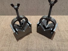 Pair of Vee Blocks & Clamps made by a Skilled Toolmaker  - approx 80 x 60 x 50mm
