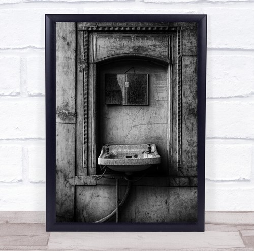 Sink bathroom black white - sink,