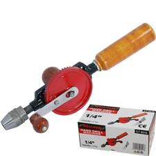 Neilsen 1/4" Hand Crank Mini Manual Double Pinions Drill For Wood Plastic