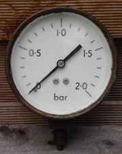 Vintage Original Brass Boat Engine Room Bar Gauge Nautical Maritime*