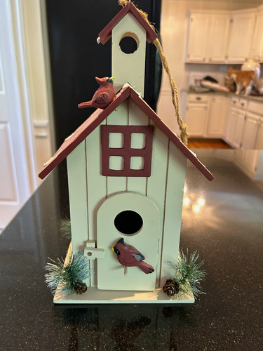 Hanging wooden bird - hanging,