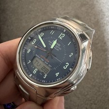 Casio Wave Ceptor WVA-430U Solar Atomic Analog Digital Watch Working